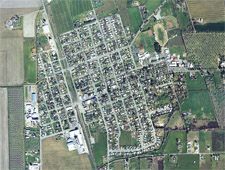 Aerial view of the City of Biggs